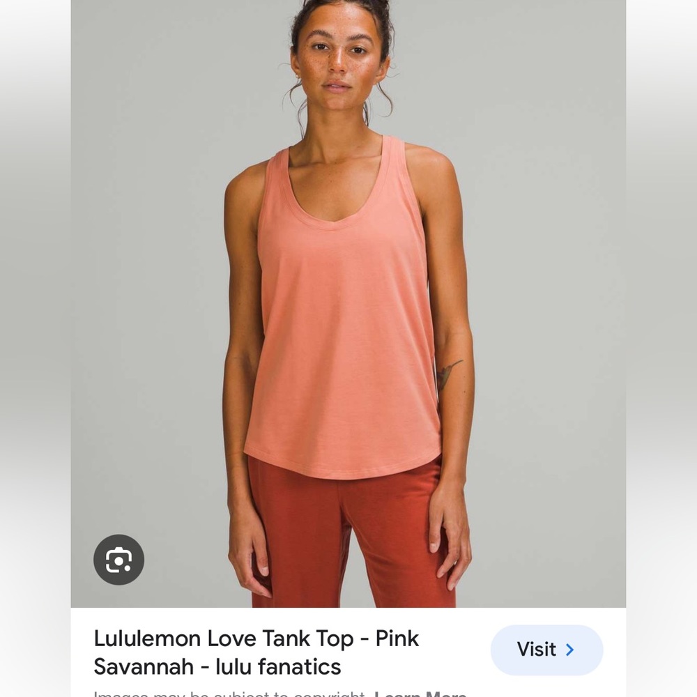 Lululemon love tank pink Savannah